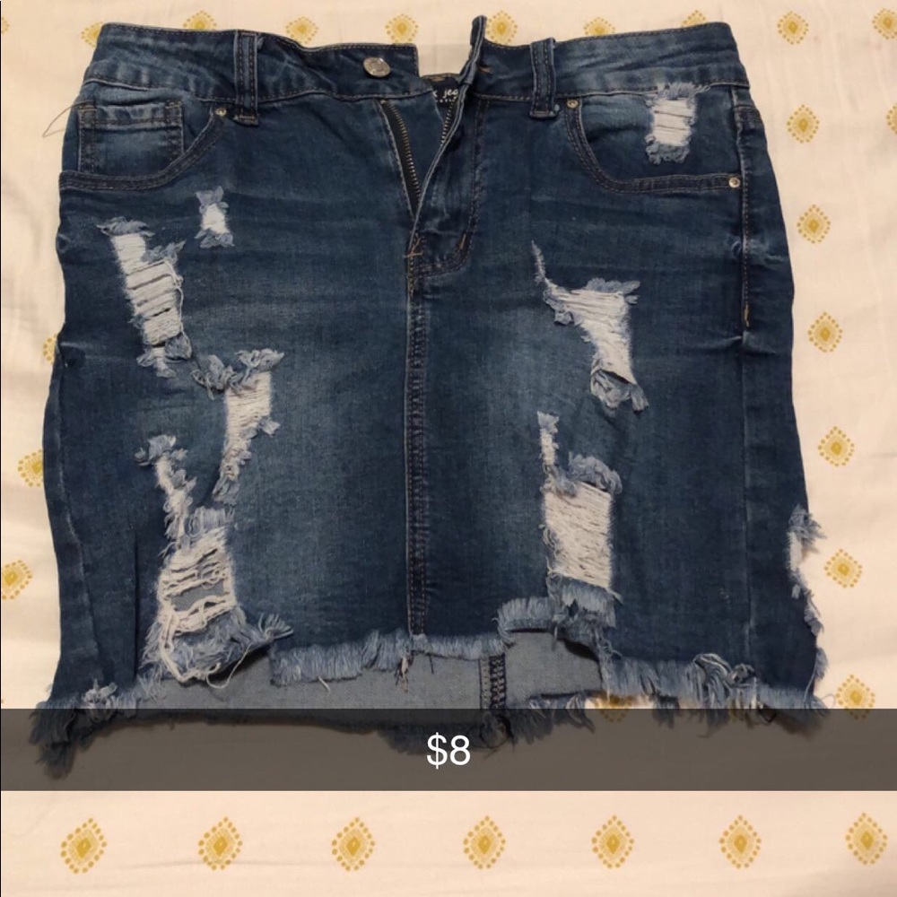 Blue jean skirt